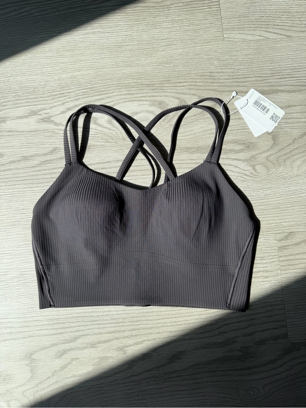 NWT Lululemon Like a Cloud Bra - Black Granite - Size 6